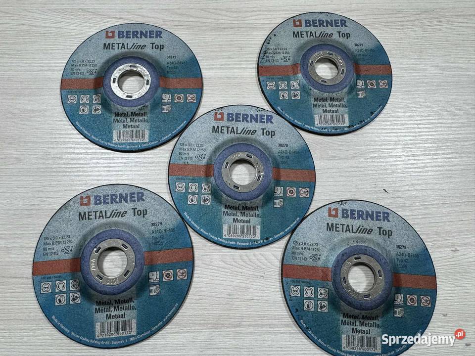 Zestaw Tarcz do cięcia metalu Berner Metalline Elbląg