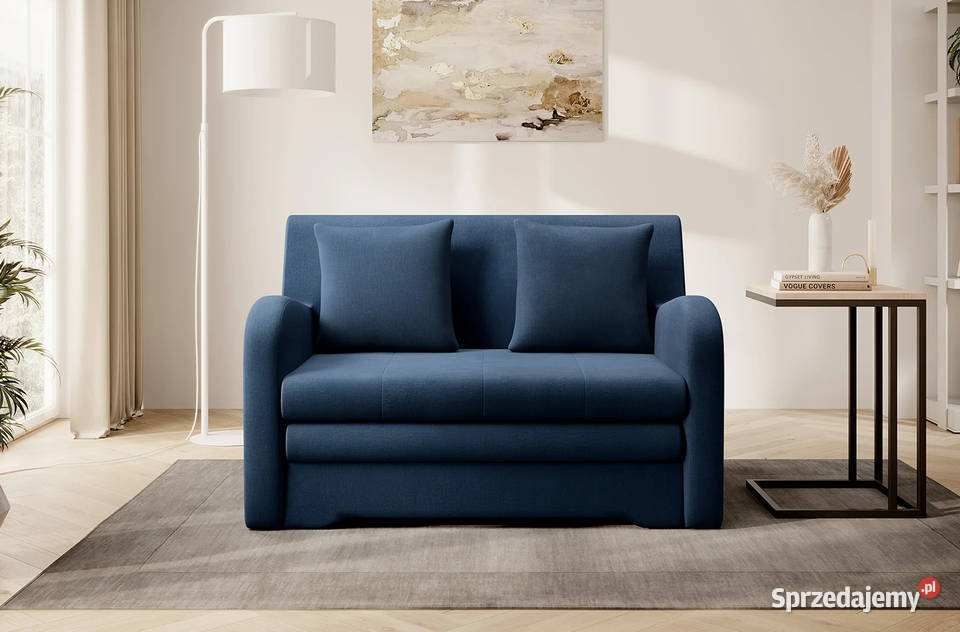 Sofa tapicerowana z funkcją spania mała kanapa rozkładana