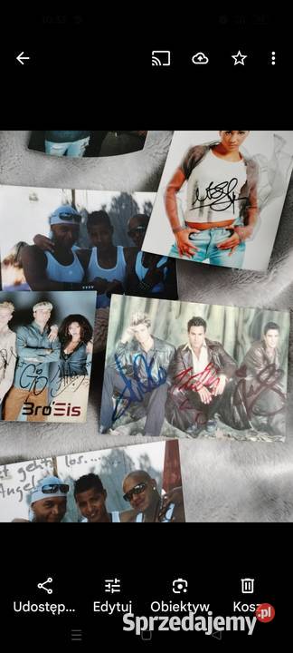 Grupy muzyczne zestaw kart autografy różne Choszczno sprzedam