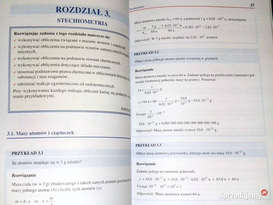 Chemia gimnazjalistów Zadania łatwych do Chełm