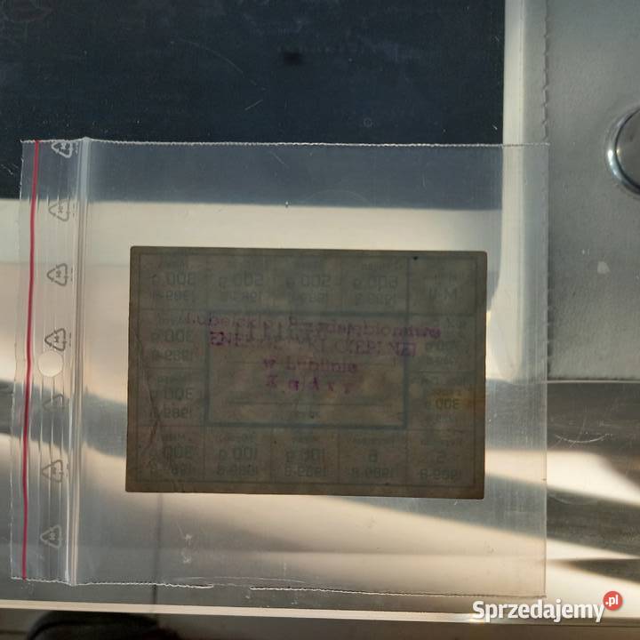 Kartka na mięso 3 mięsa i 1 z kością 1989 Numizmatyka