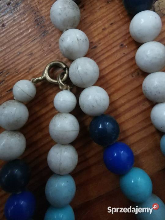 Korale naszyjnik PRL Lata 6070te 6 sztuk Lębork