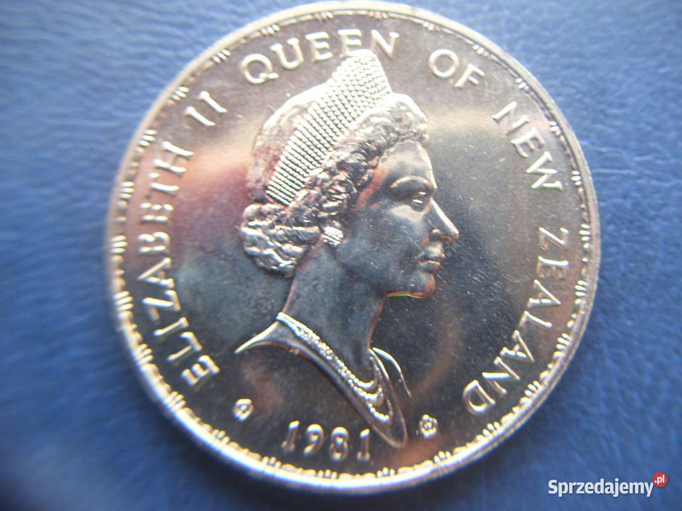 Stare monety 1 dolar 1981 Nowa Zelandia Lesko