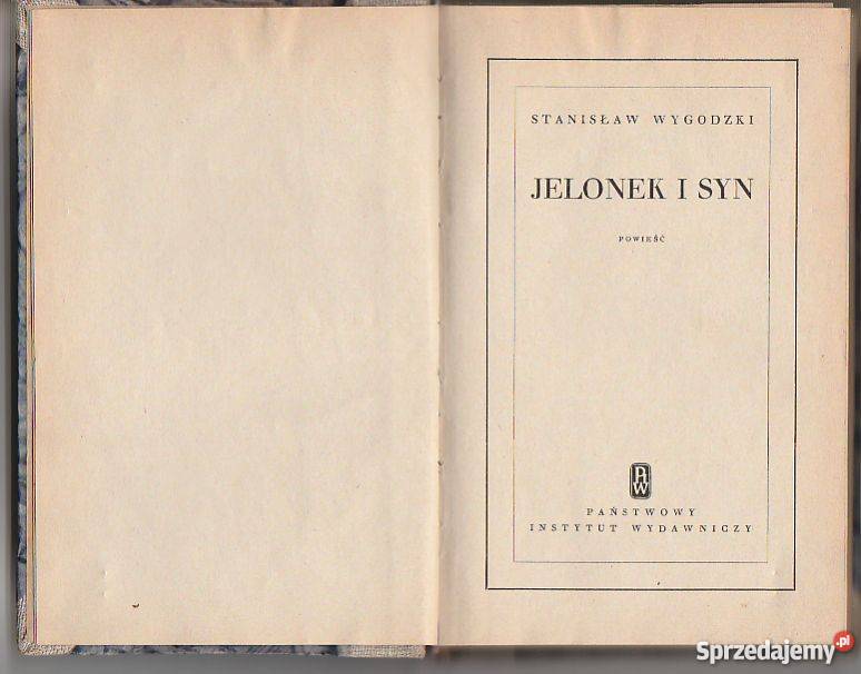 7324 JELONEK I SYN STANISŁAW WYGODZKI Proza i poezja Czyrna