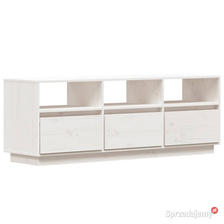 Szafka pod telewizor biała 140x37x50 lite drewno Dom i Ogród Warszawa sprzedam