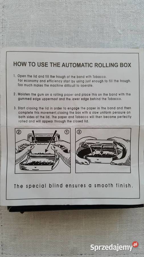 Cigarette Rolling Machine Box maszynka do Puławy sprzedam