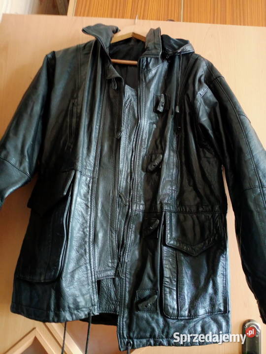 Kurtka damska ze skóry naturalnej z kapturem Rozmiar 42(XL) sprzedam