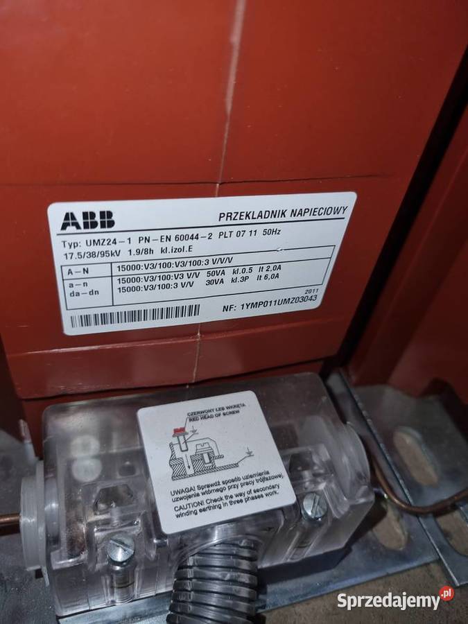 Przekładniki napięciowe ABB UMZ 24 1220kV Gdańsk sprzedam