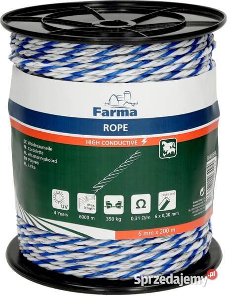 Linka ogrodzeniowa HighCond 200m 6x030mm Kamionna