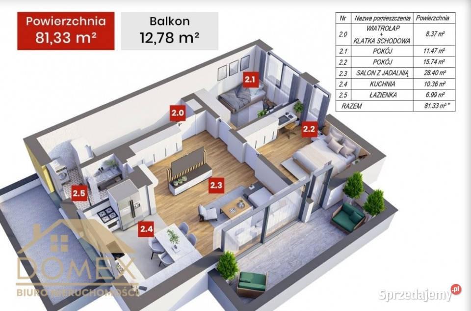 Mieszkanie Rybnik 72 metry 3 pokoje śląskie