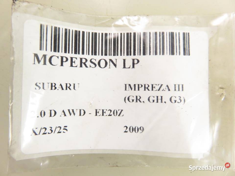 MCPERSON LEWY PRZEDNI SUBARU IMPREZA III 20 D osobowe Amortyzatory