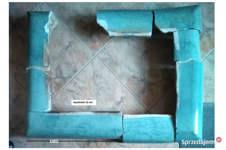 stary gzyms z pieca kaflowego gzyms z pieca Antyki Antyki Kraków