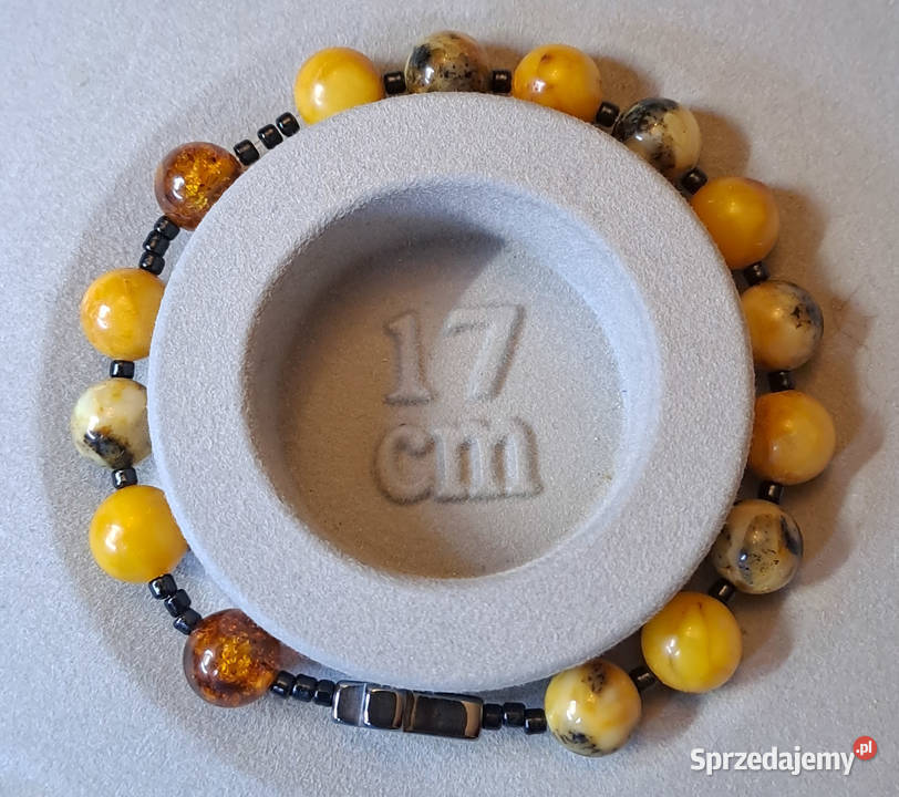 Bransoletka różaniec dziesiątka różańca BURSZTYN Warszawa
