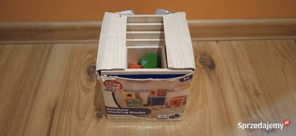 Drewniane sensoryczne kostki do układania w stos Edukacyjne Zielona Góra