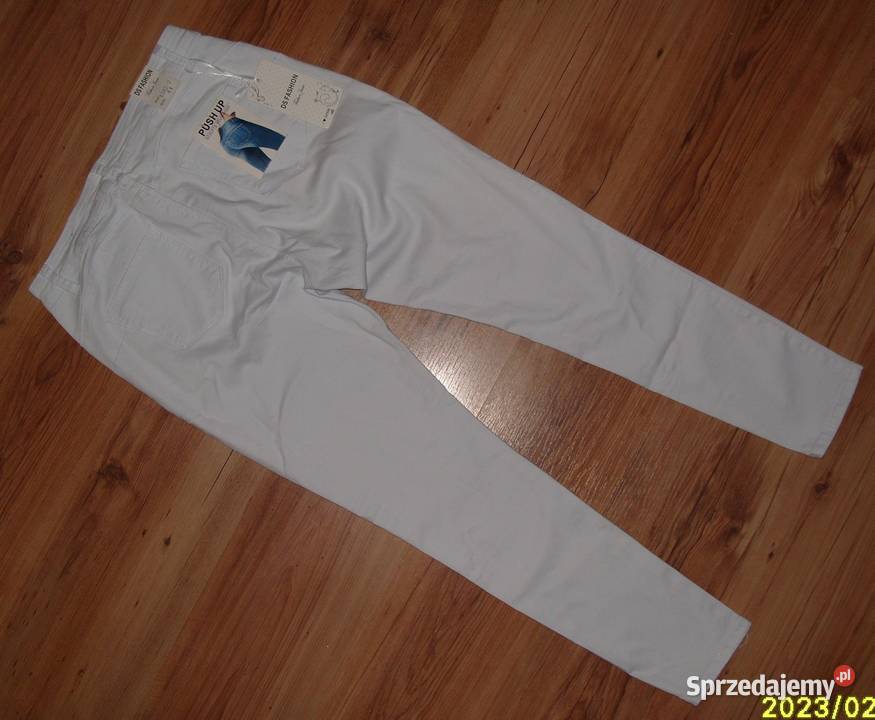 NOWE białe spodnie DS Fashion push up r4244 wielkopolskie