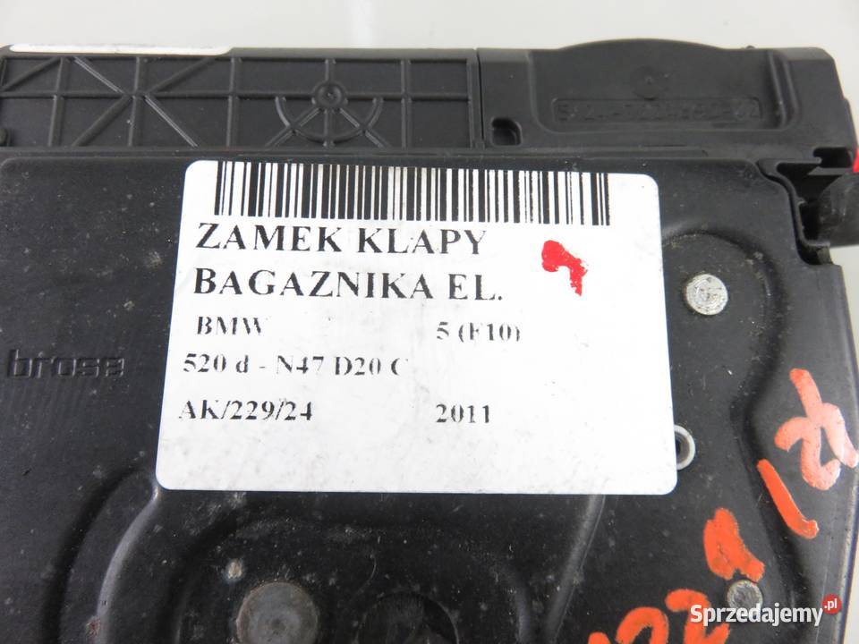 ZAMEK KLAPY BMW 5 F10 51247191212 sprzedam