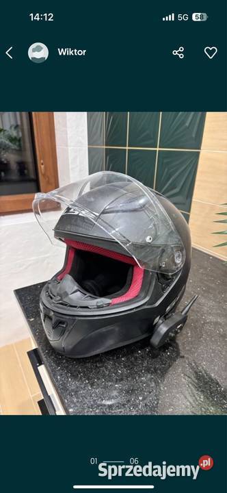 kask motocyklowy ls2 interkom ejeas v6