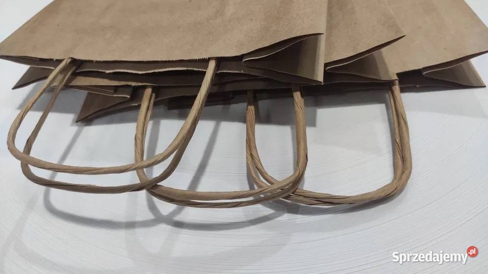 Torba Papierowa Ekologiczna 24x10x32 DHL Katowice sprzedam