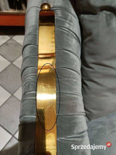 Nowoczesna sofa szara 3 osobowa srebrna kanapa mazowieckie Warszawa