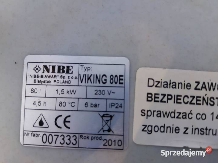 Bojler elektryczny BIAWAR VIKING 80E Lubartów