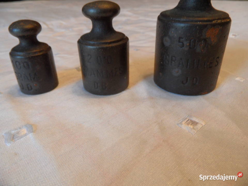 Porcelanowe odważniki do wagi Lubartów