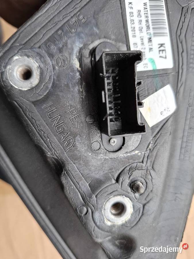 LUSTERKO PRAWE 13 PIN OPEL INSIGNIA A Z22A Pawłów sprzedam