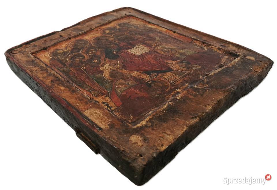 Ikona Deesis I poł XVII wieku 0209 Malarstwo Malarstwo