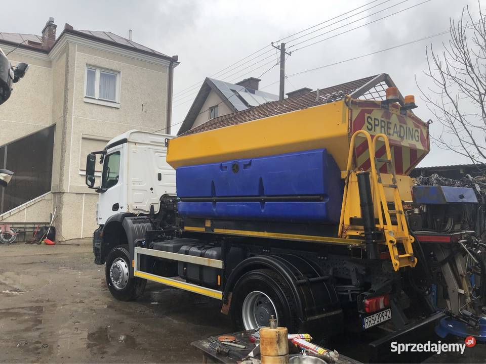 Mercedes Arocs 2014 euro 6 4x4 schmidt 6m3 pług diesel Motoryzacja Ropczyce