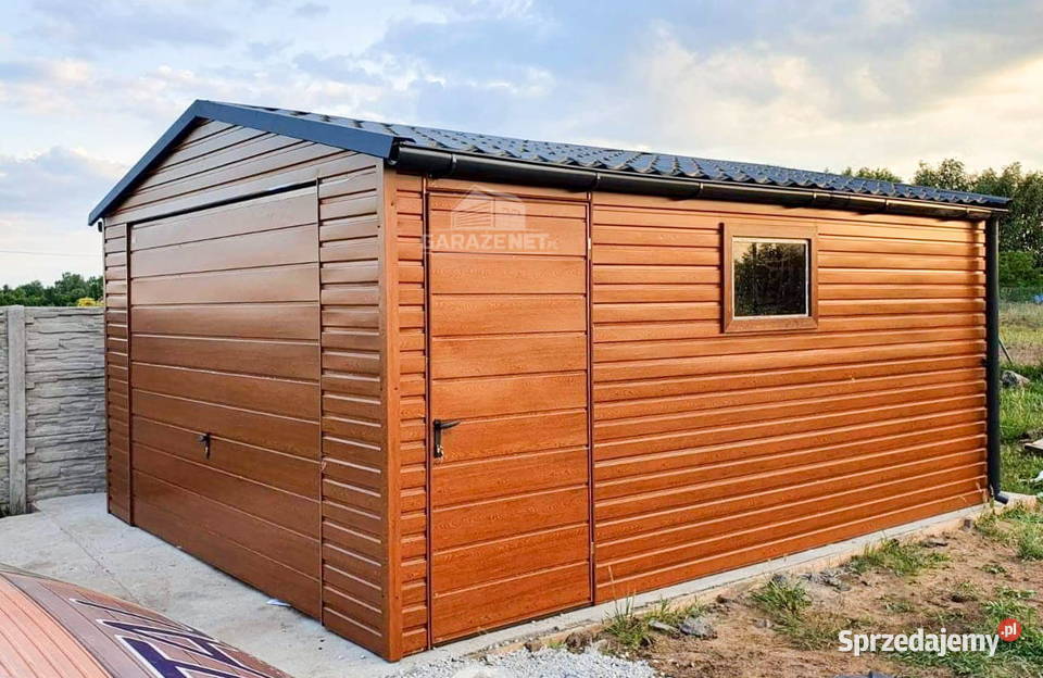 GARAŻ BLASZANY 4M X 5M DWUSPAD BLACHODACHÓWKA Dom i Ogród Łapanów sprzedam
