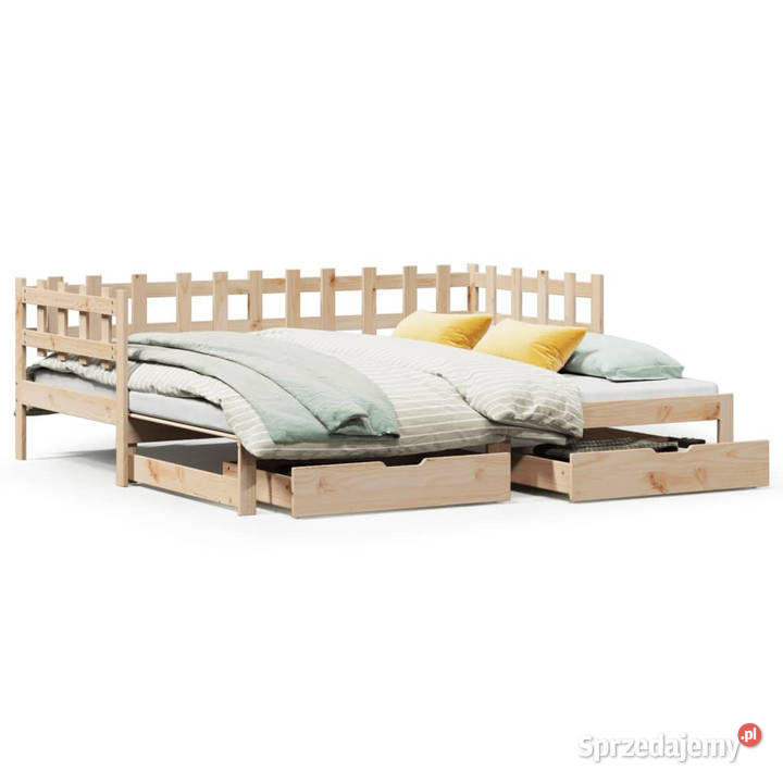 Sofa rozsuwana z szufladami bez materaca 90x200 Warszawa