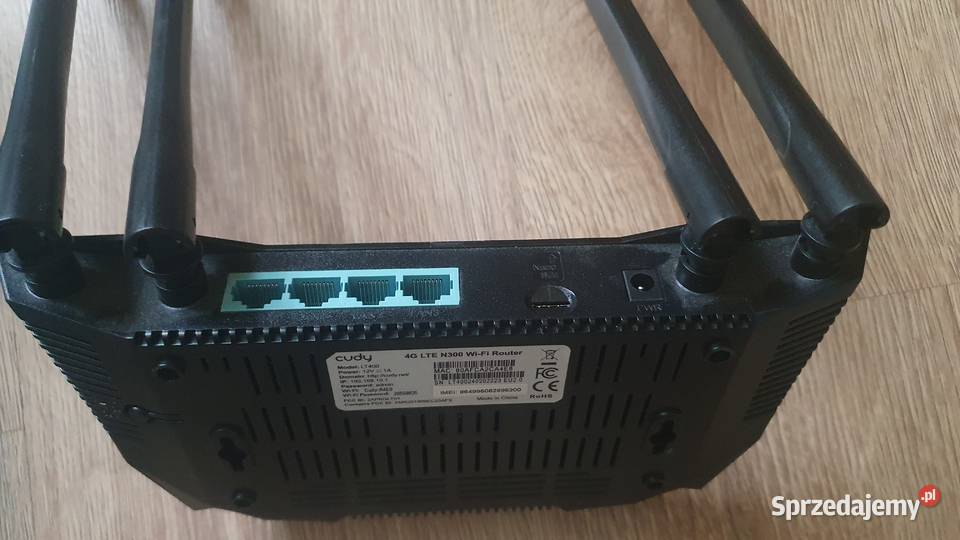 Router 4G LTE z WiFi 4 porty RJ45 Łomianki sprzedam