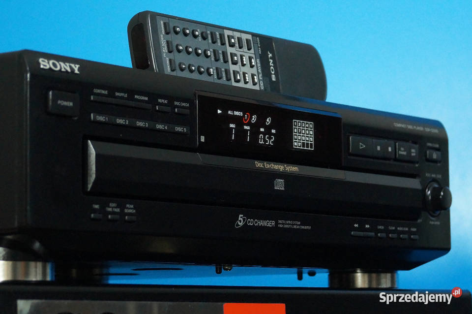 ZMIENIARKA NA 5 PŁYT CD SONY CDP-CE315 Z PILOTEM ZADBANA GWARANCJA