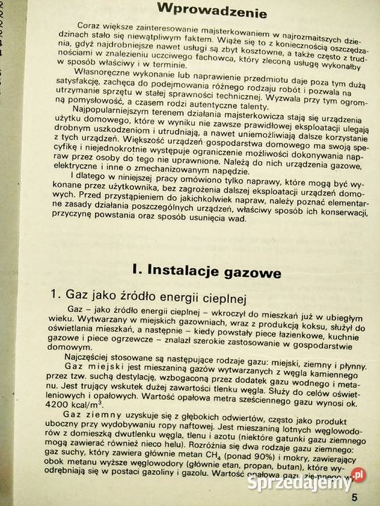 Instalacje domowe Eksploatacje Buczek książki mazowieckie Warszawa
