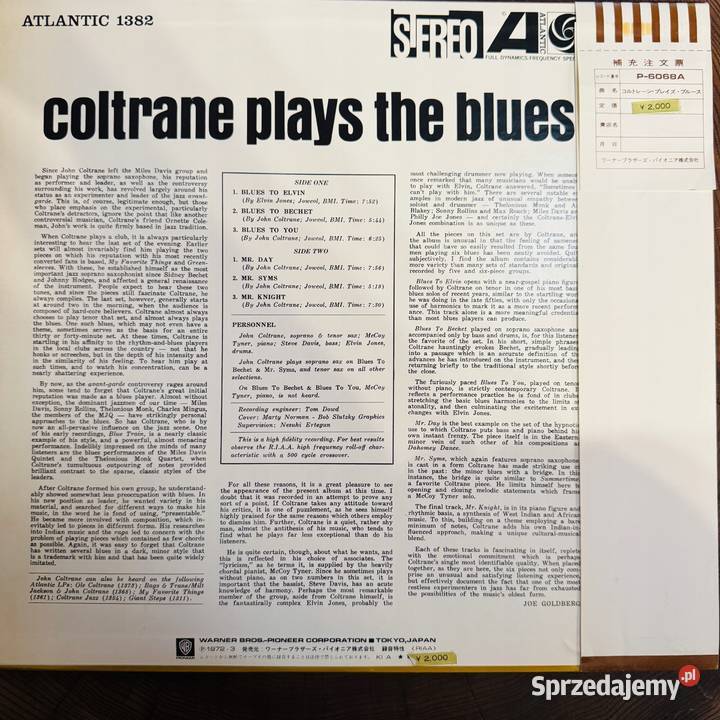 John Coltrane Coltrane Plays The Blues NMEX Gdańsk