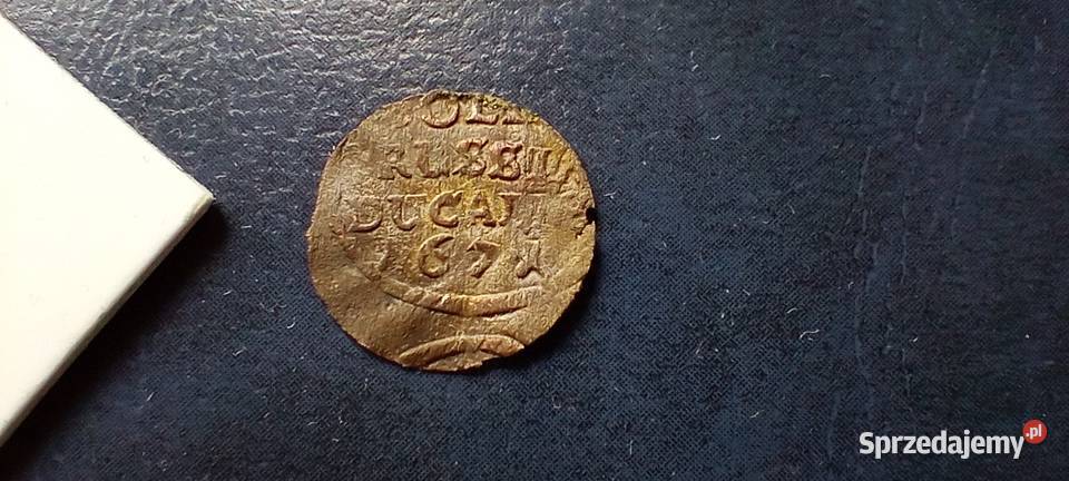 Stare monety 1 szyling 1671 Niemcy srebro Lesko