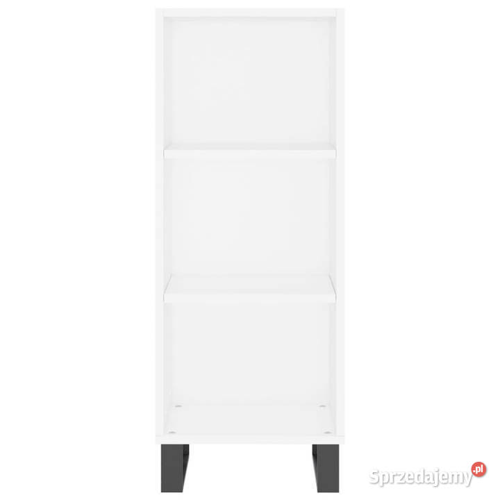 Wysoka szafka biała 345x34x180 materiał mazowieckie