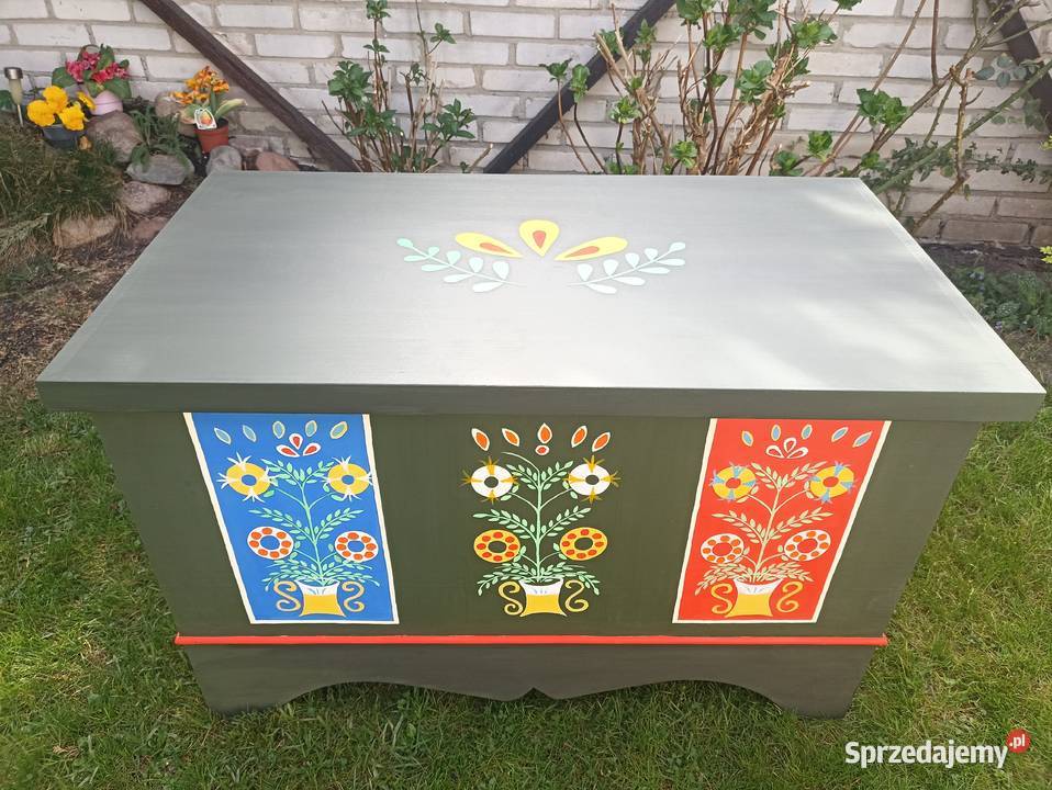 Skrzynia ręcznie malowana Opole