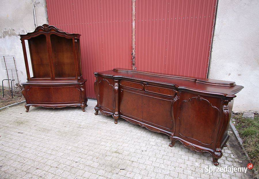 Komplet mebli salonowych chippendale bufet i Wrocław