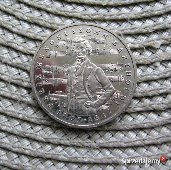 Niemcy 5 Marek 1984r Mendelshon Ładna Numizmatyka