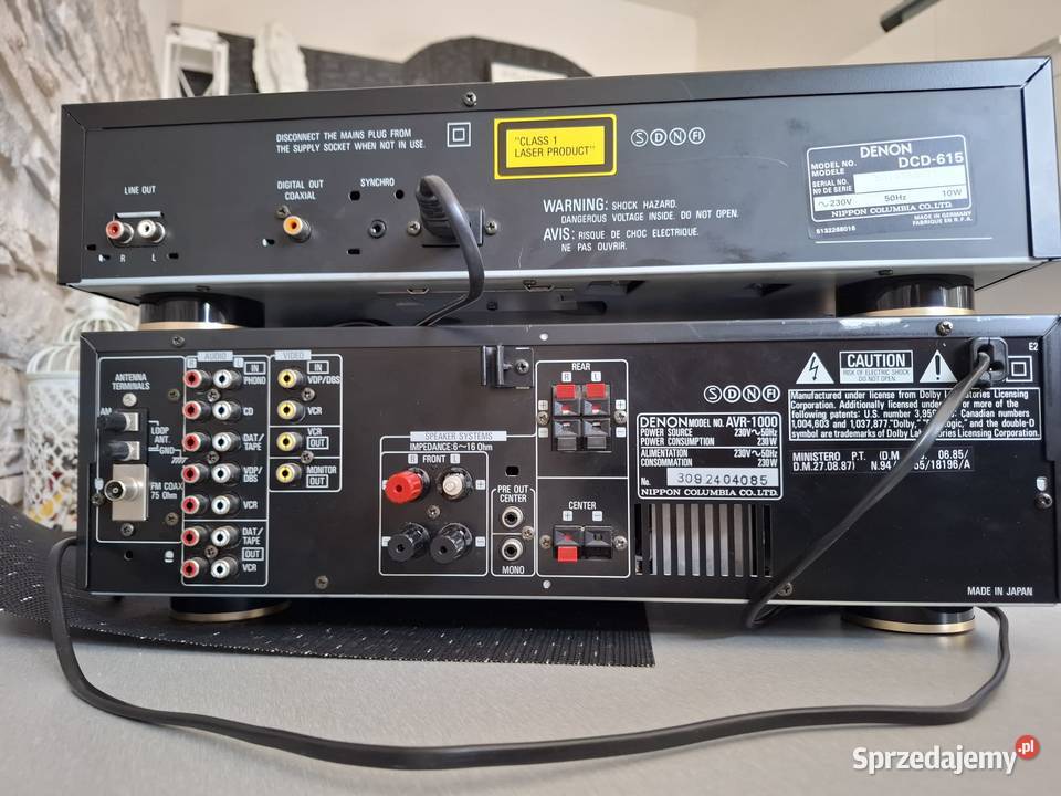 Denon DCD 615 AVR 1000 pilot stan idealny Miechów