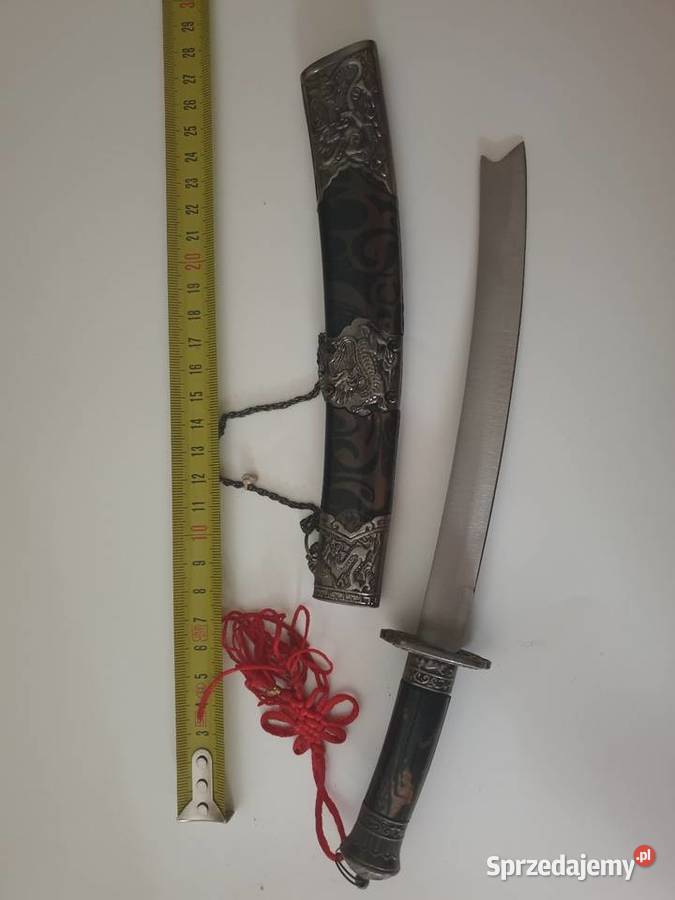 Sztylet w stylu chińskim uszkodzony mini replika Łomża sprzedam
