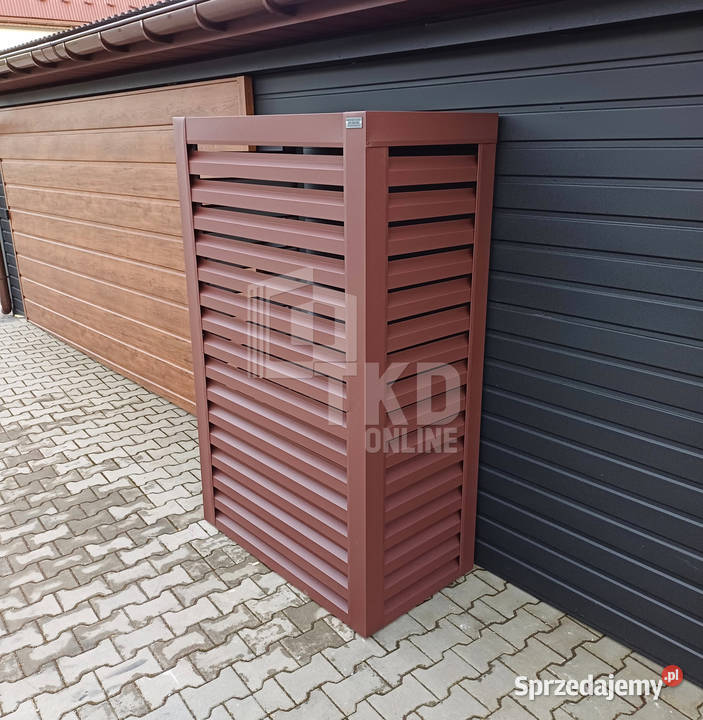 Osłona pompy ciepła 80x40x190 ciemny brąz TKD184 Pompy ciepła mazowieckie Ciechanów