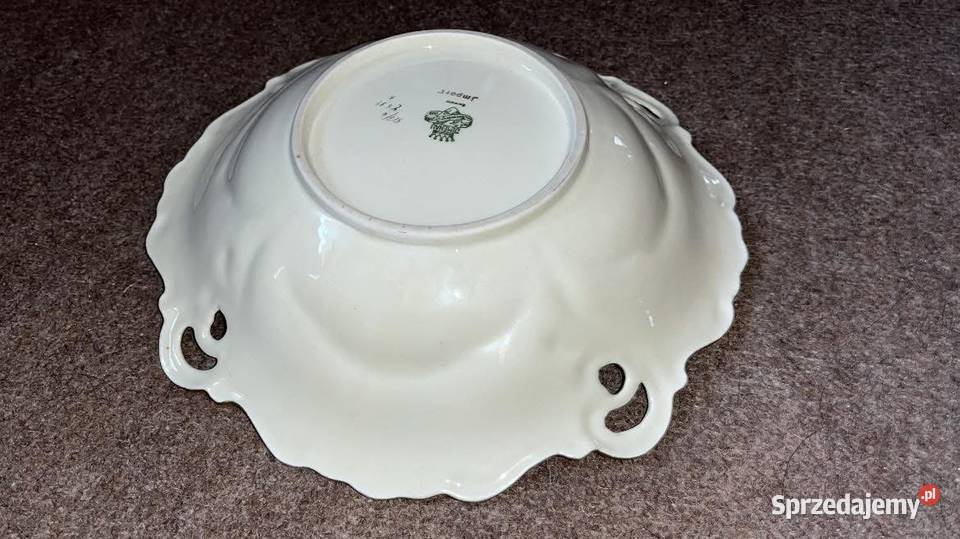 Patera z różami Ilmenau Made in Germany Złocona Porcelana i szkło Antyki, Sztuka, Kolekcje Gdańsk