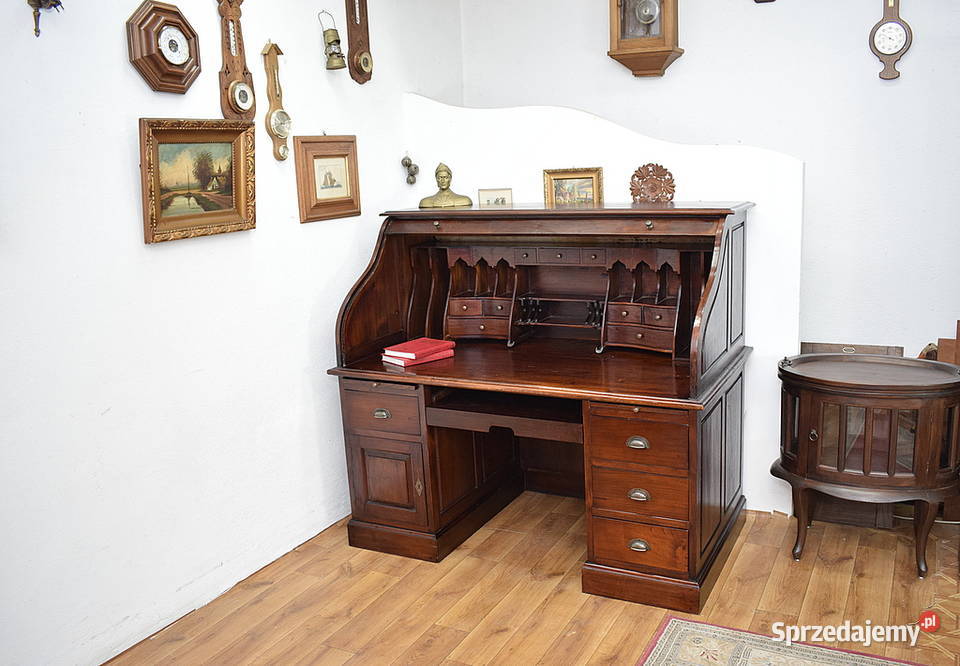 DUŻA SOLIDNA SEKRETERA Z ROLETĄ BIURKO Świdnica
