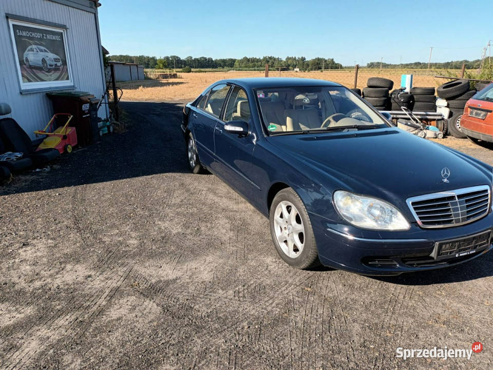 Mercedes S 500 500L 4Matic Ful W220 19982005 niebieski Jarocin