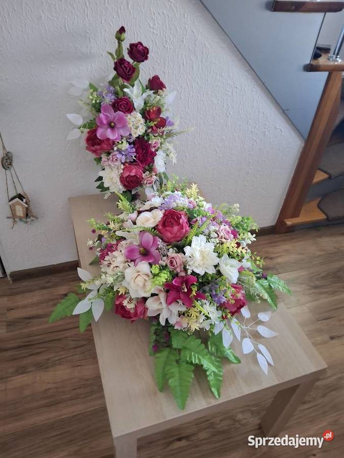 Composition for an oval plaque Wreath Kompozycje kwiatowe Kwidzyn sprzedam