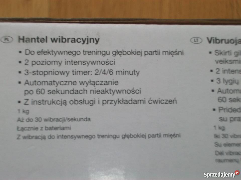 OKAZJA Hantel elektroniczny fitness z wibracją Łódź