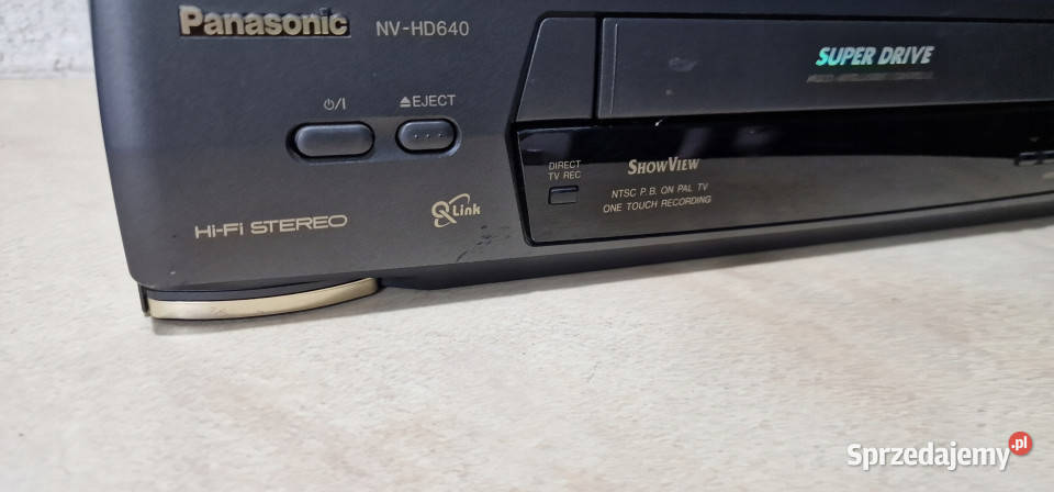 Video magnetowid Panasonic NVHD640 NV 640 VHS wielkopolskie Międzychód
