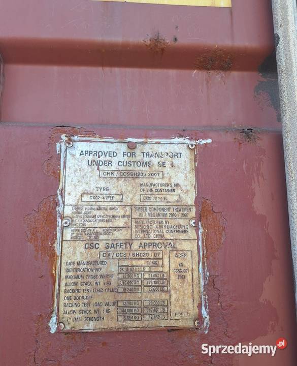 Kontener morski NOWY 12 metrowy40HC Małaszewicze Małe sprzedam