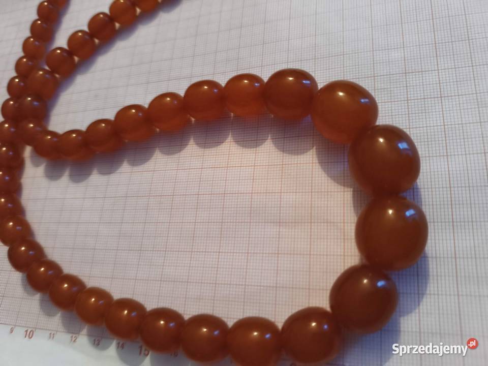 Naszyjnik bursztyn oliwki 68gr Białystok